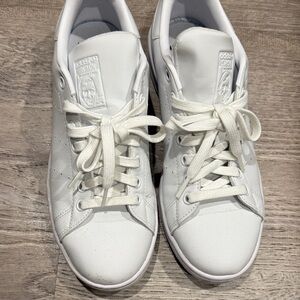 Addidas Stan Smith White Sneakers with Logo Detail